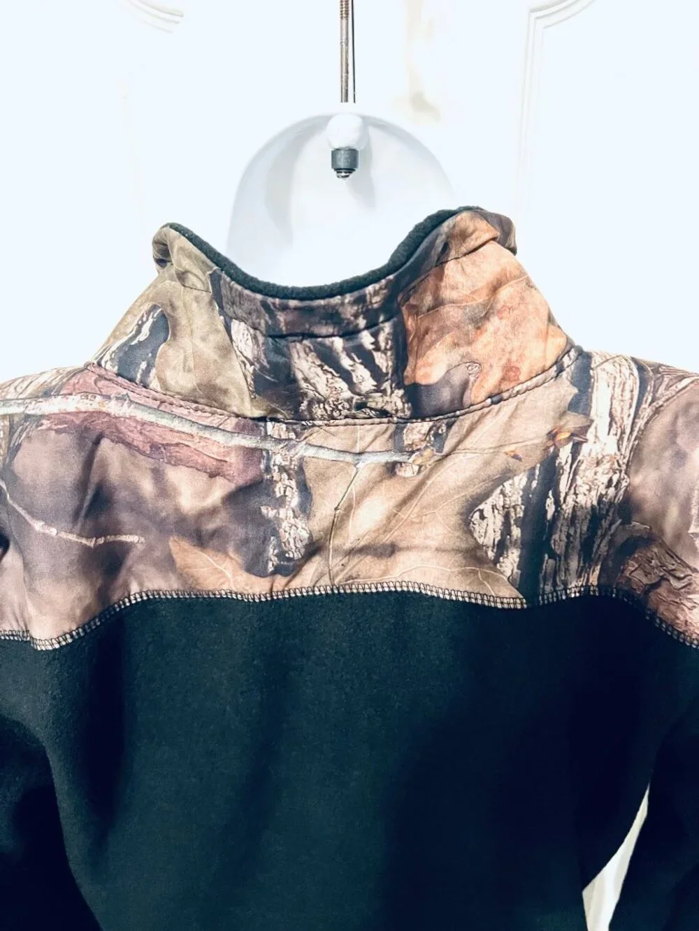 Realtree Performance Fleece Women's Jacket-Zip Up Camo/Black/Pink-Large-Stretch